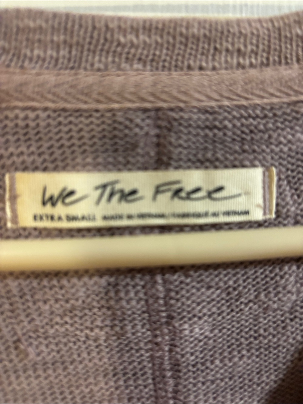 We The Free Distressed Cropped Crewneck Sweatshirt - light purple - Picture 4 of 6